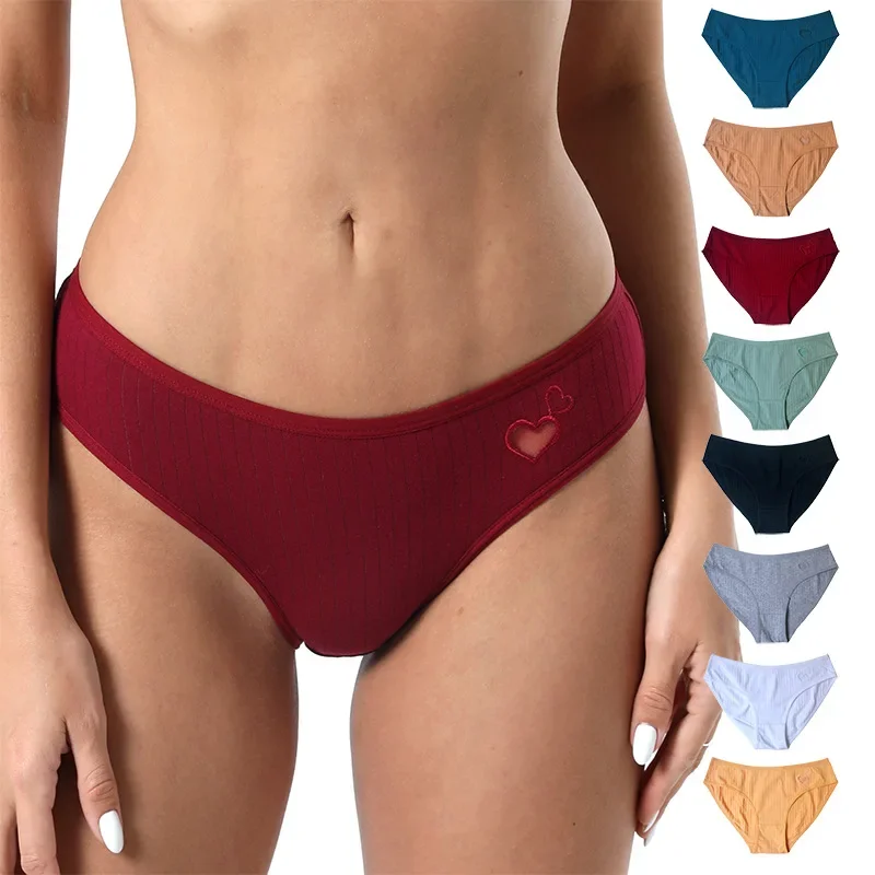 1pcs Women Panties Sexy Underwear Student CuteMid-Waisted Briefs Female Ventilation Soft Cotton Women's Underpants