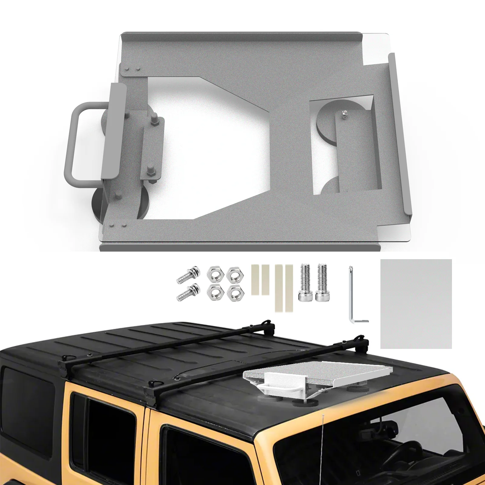 Starlink Mini Magnetic Roof Mount,with 4 Magnetic Bases and 1 acrylic protective shell,for RV、car、yacht Starlink Mini Mount Kit