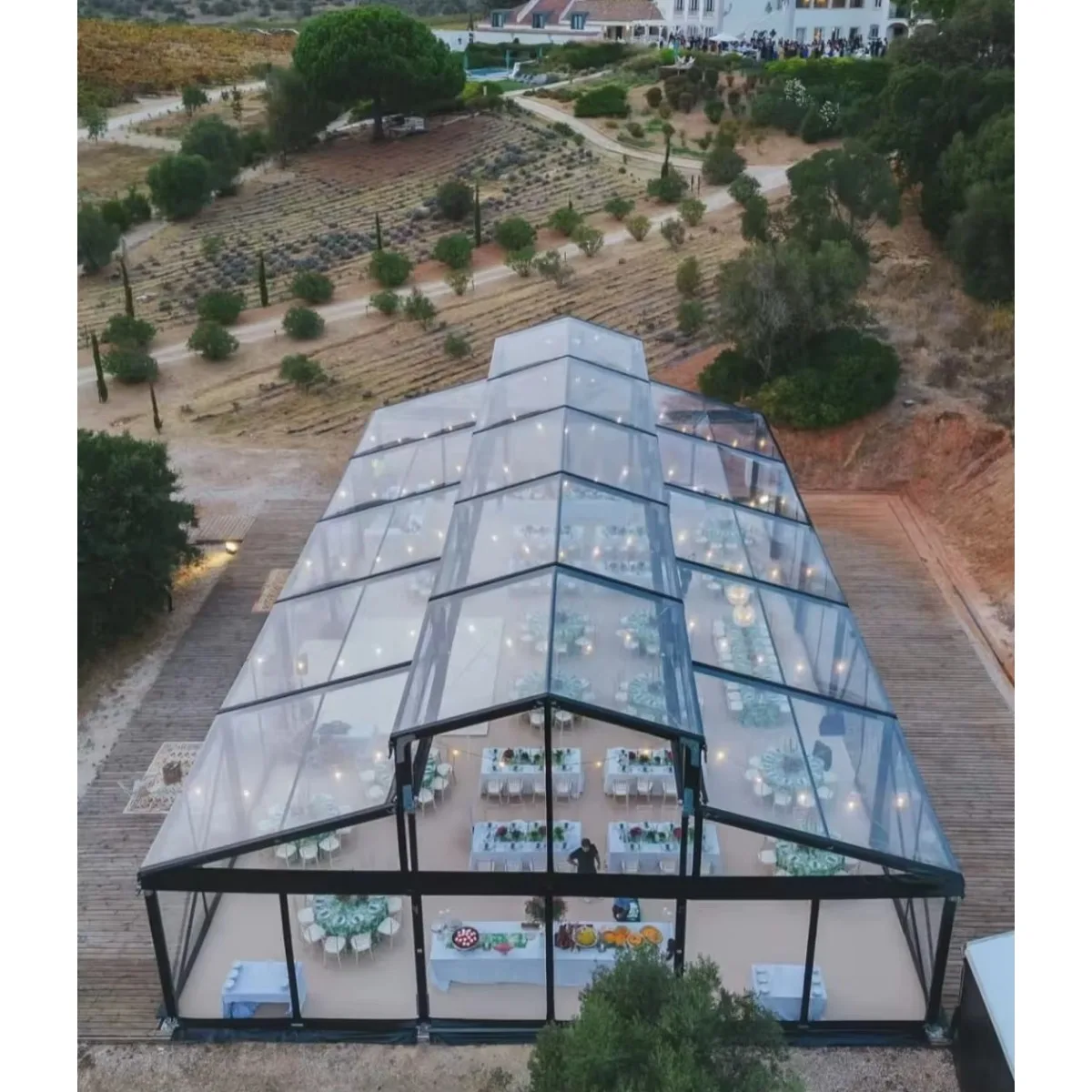 

Luxury High Quality Outdoor Atrium Tent Wedding Event Tent Transparent Glass Wall Tent Ultimate Comfort