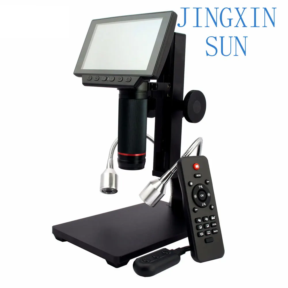 1080P HDMI-Compatible Microscope 5 Inch Screen Digital Microscope ADSM302 for PCB Repair Tool