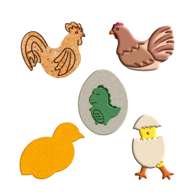 

Cartoon Animal,Eggs,Big Cock,Chick,Big Hen,Chick Birth,Plastic Molds,Cake Pastry Fondant Decorate Tools,Cookie Cutters