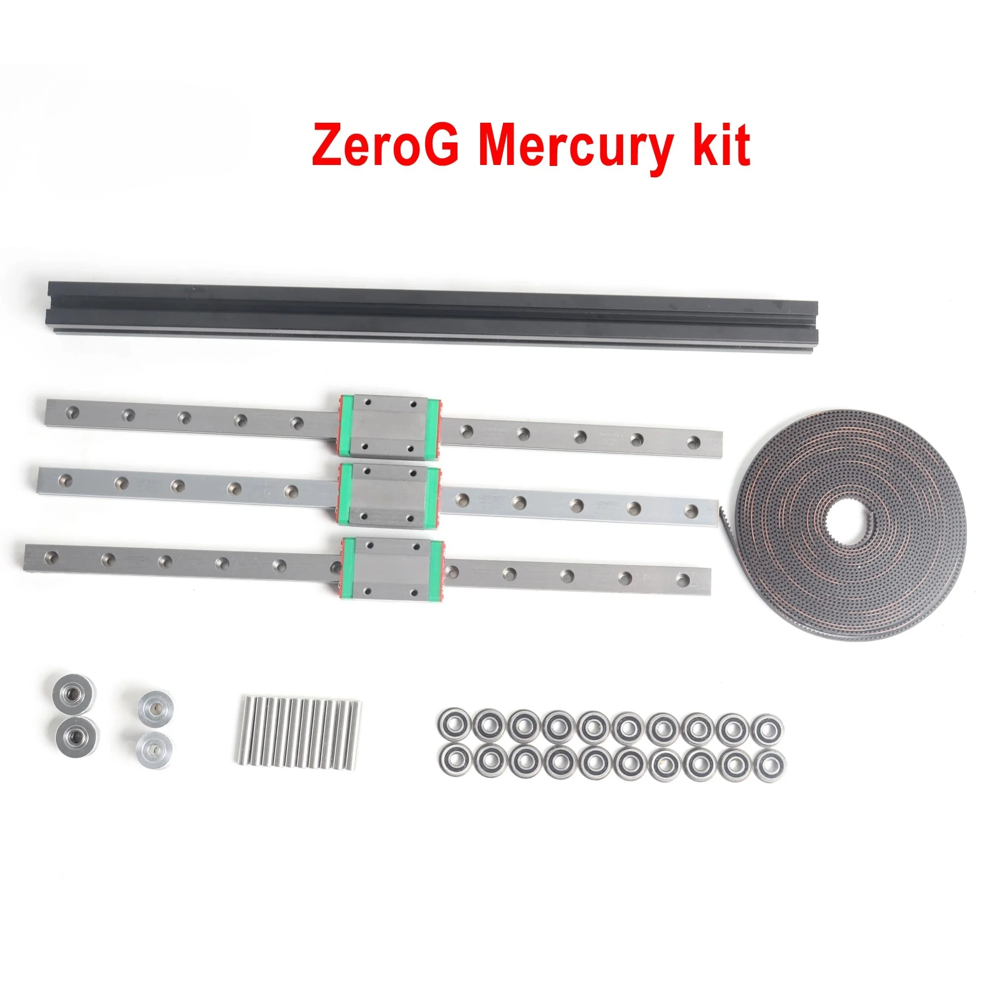 Blurolls ZeroG Mecury One GT2 LL-2GT RF Open Timing Belt Extrusion 2GT 20T Pulley F695-2RS MGN12H Linear Rail Ender 5 Pro Plus