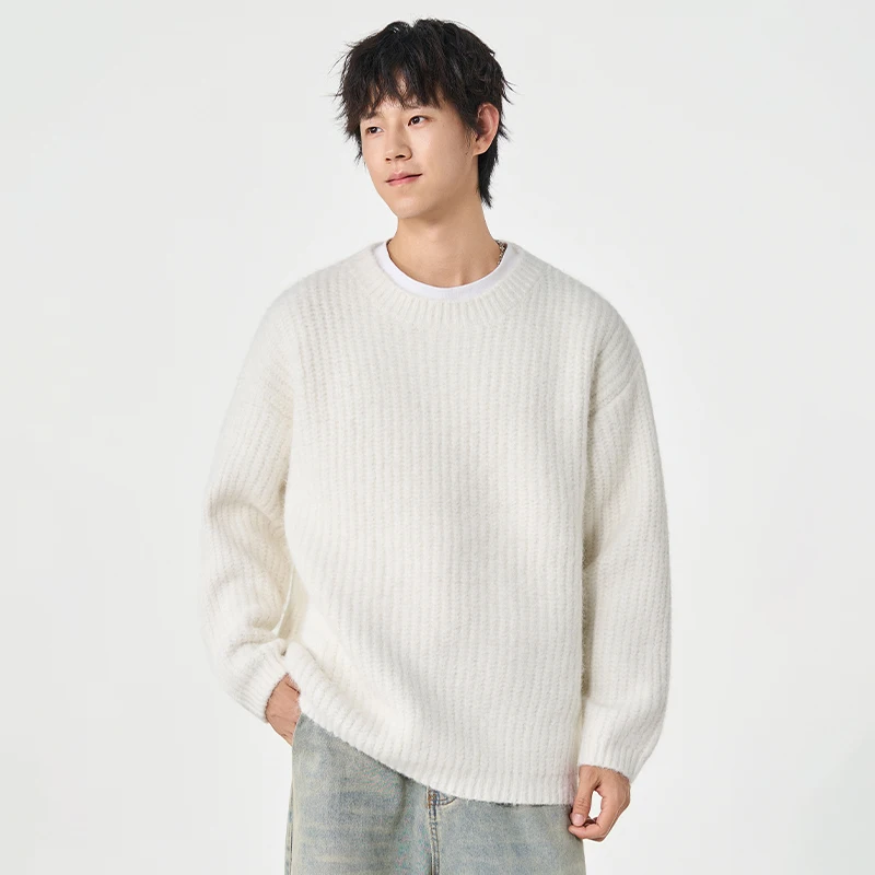 

Осень-зима для мужчин, новый домашний теплый повседневный пуловер, свитер, удобный универсальный дышащий морозостойкий модный топ для отдыха