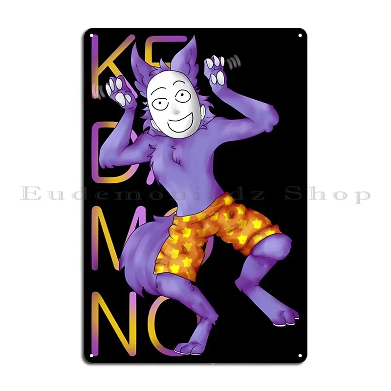 Kedamono Popee The Performer Metal Sign Club Wall Cave Rusty Designing Popee Tin Sign Poster