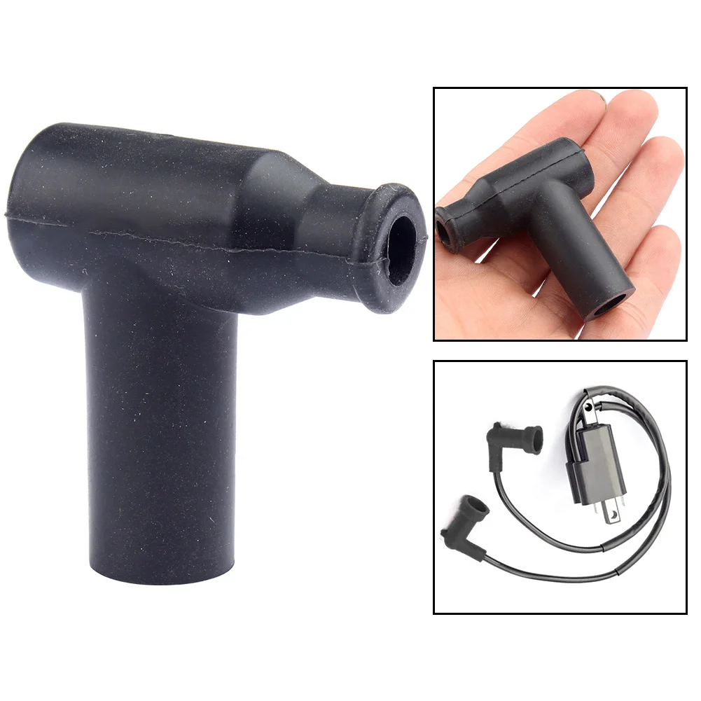 As The Piture Spark Cap Ignition System Rubber Material Temperature-resistant Rubber T-shaped Rubber Connector