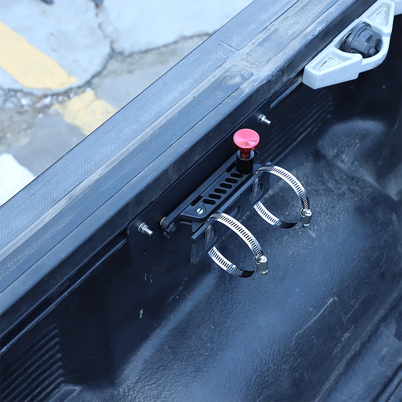 

Suetlcoity For Toyota Tundra 2014-2021 Carbon steel Black Car Cargo Box Fire extinguishing bracket Interior Car Accessories
