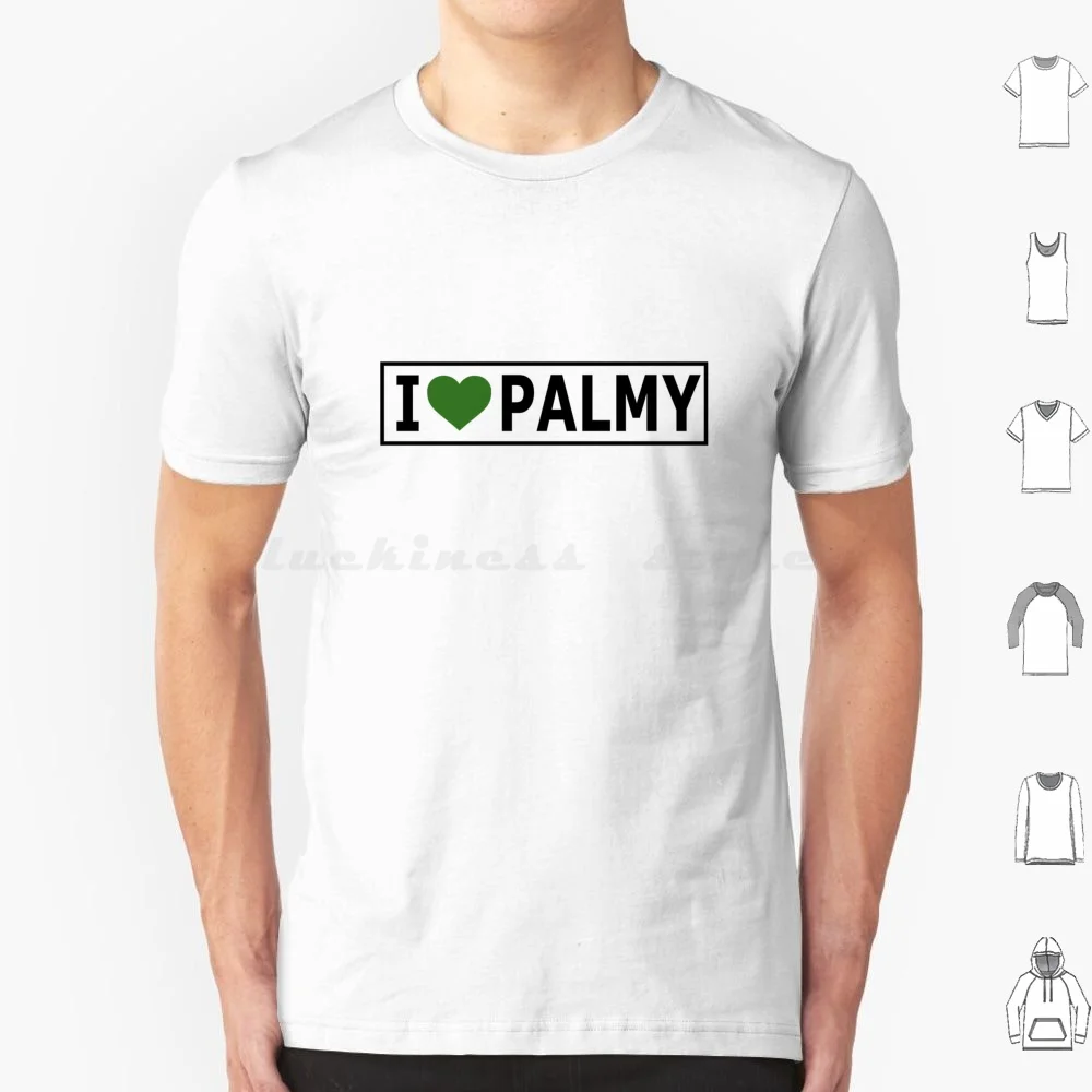 I Heart Palmy-Green T Shirt Cotton Men Women Diy Print North New Zealand Nz Palmy Manawatu Auckland Wellington I Heart Nyc I