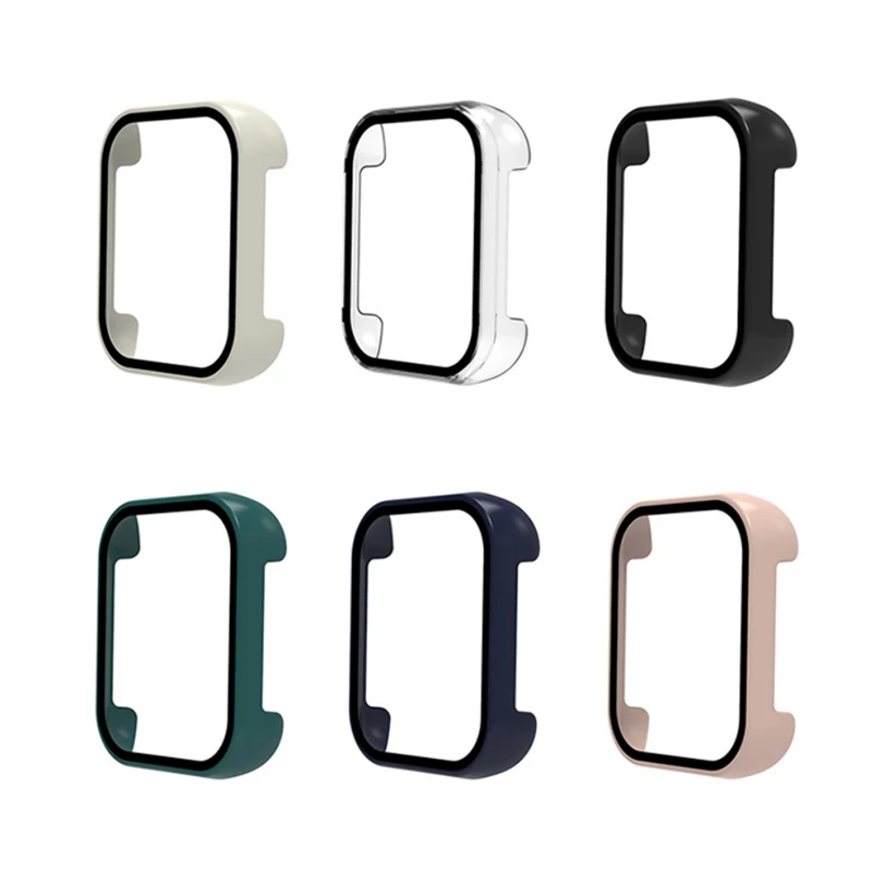 Защитное стекло с твердыми краями на весь экран, защитная пленка, чехол, корпус, рамка для смарт-часов OPPO Watch 2 42 мм/46 мм, защитный бампер для смарт-часов