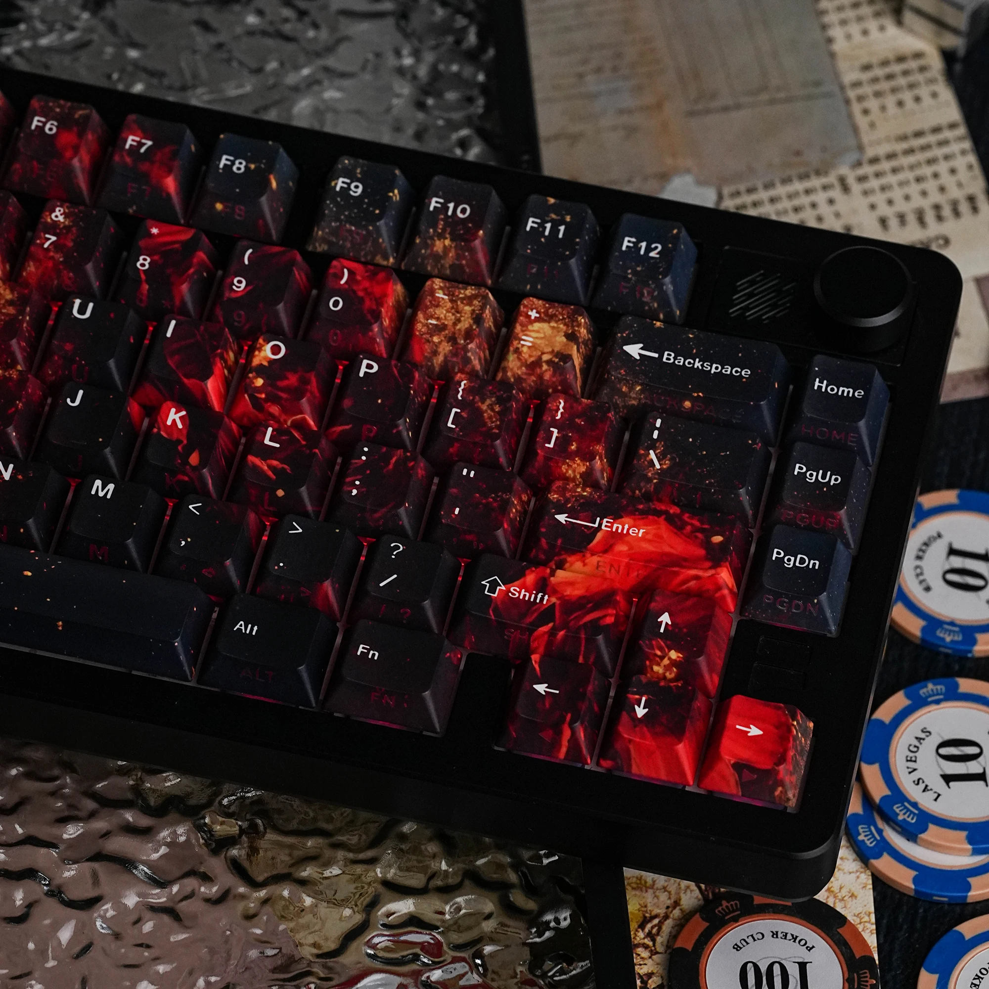 Cherry PBT Keycaps Korean Russian UK Hebrew ISO German French Spanish Keycap EmberRose For Mechanical Keyboard Gaming Office