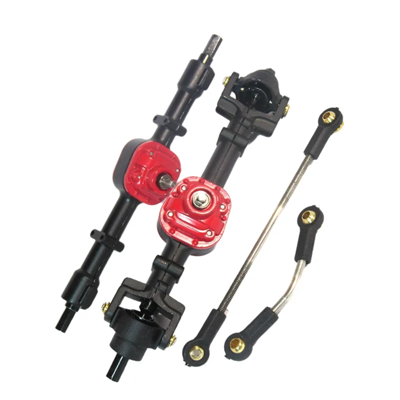 FBIL-RC Автомобильная металлическая шестерня, комплект передней и задней мостовой оси для MN D90 D91 D96 99S FJ45 1/12, детали для обновления радиоуправляемого автомобиля, аксессуары