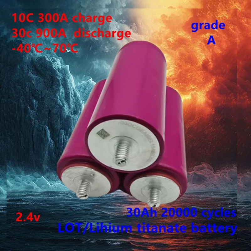 2.3V 30Ah 60138 lithium titanate lto battery cell 30000 cycles deep cycle Replacement yinlong 66160 35AH 40Ah 45Ah 100Ah