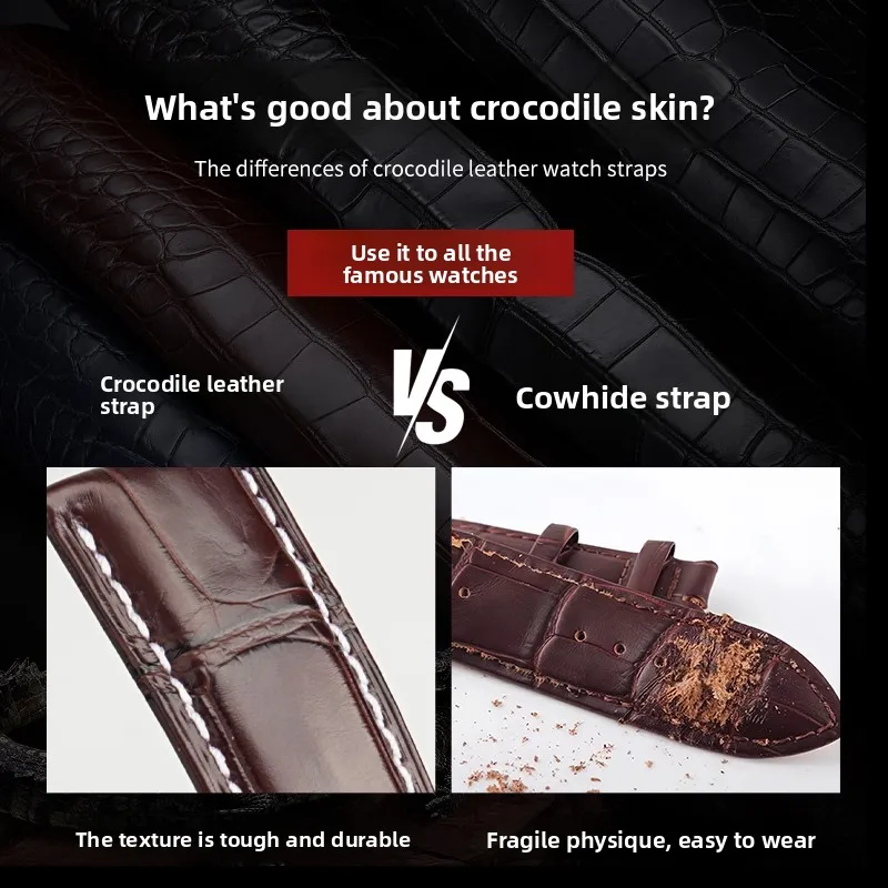 Для Panerai 1950 PAM441 111 380 382 ремешок для часов из крокодиловой кожи 22 24 26 мм мужской ремешок для часов из натуральной кожи аксессуары для браслетов