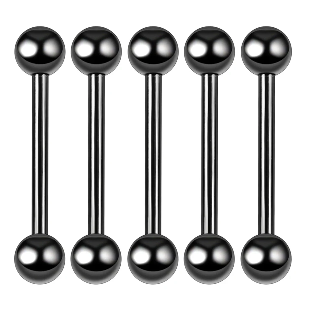 5/50pcs Internal thread Piercing Sexy Barbell G23 Titanium Tongue nail External 14G 16G Jewelry Long Industrial Barbell earrings