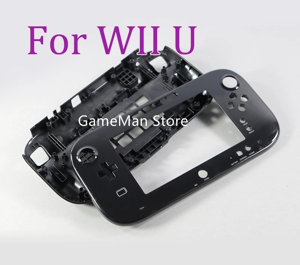 

Replacement for nintendo wiiu wii u gamepad case housing shell without battery cover replacement black