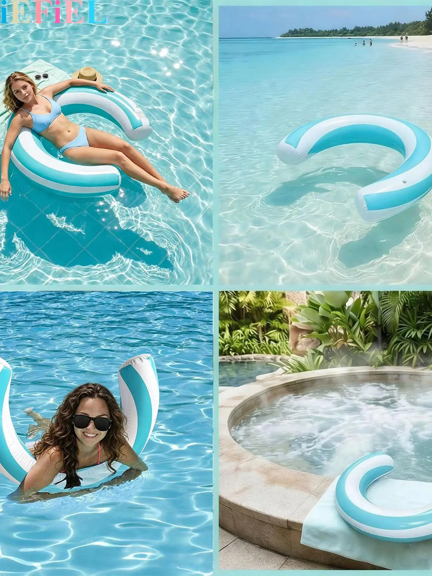 Adult Inflatable Pool Float Noodles Inflatable Curved Pool Noodle Swimming Toys for Pool Party Beach Water Games Supplies