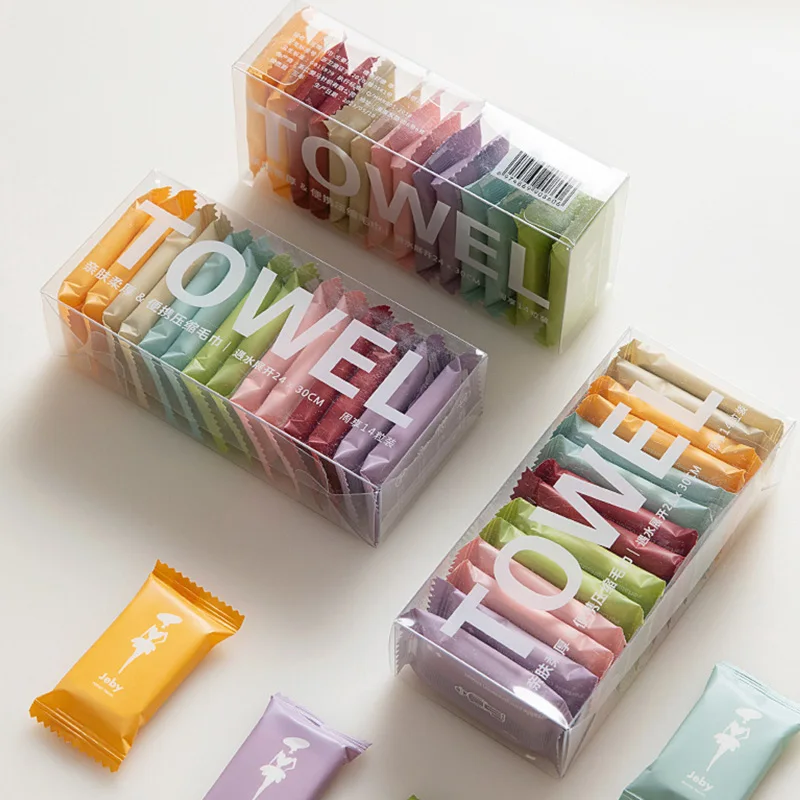 Thickened Compressed Towel Set Individually Packaged Disposable Face Towel Essential For Outdoor Cleaning Hygiene During Travel