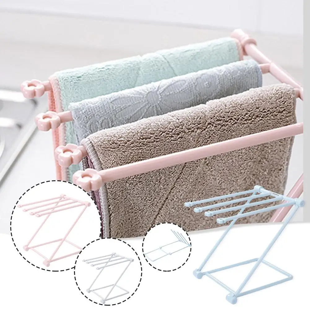 

Dishwashing Cloth Holder Kitchen Towel Storage Dishcloth Organizer Home Stand Bathroom Holders Gadgets Y9H0