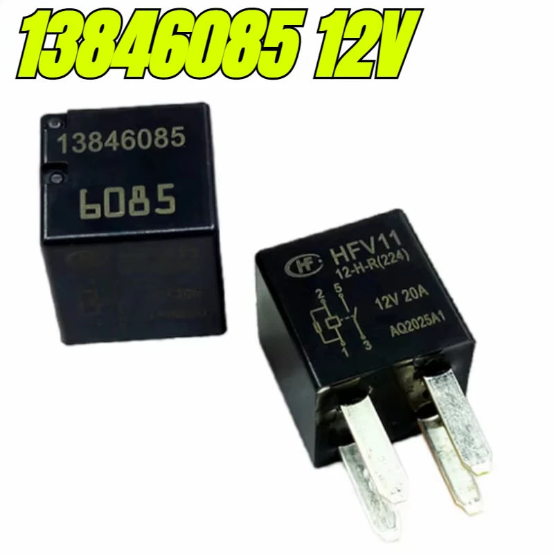 （Brand New Original）1pcs/lot 100% original genuine relay:13846085 12V 20A 4pins Automotive relay HFV11 12-H-R(224)