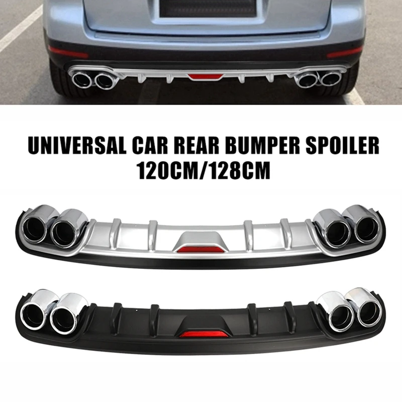 Universal Rear Bumper Spoiler Rear Lip Rear Car Spoiler Diffuser 120CM 128CM For BMW Mercedes Benz AMG Audi A3 Car Accessories