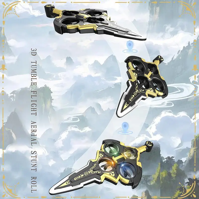 تحلق السيف RC طائرة التحكم عن بعد مع أضواء 360 °   لعبة فليب جت توي جرافيتي سينسينج ستانت شراعية