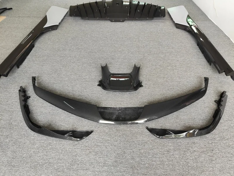 OEM Style Dry Carbon Fiber Front Lip Corner Wrap New Rear Diffuser Side Skirts Wholesale Price Body Kit for SF90