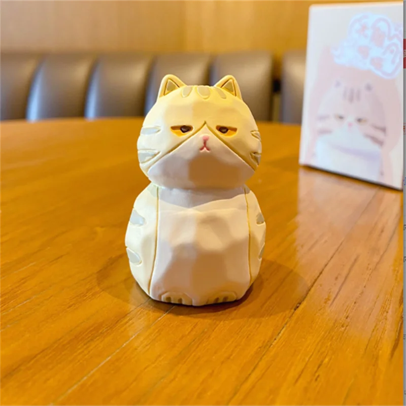 Creative Meow Cat Family Small Car Decoration Cute Resin Cat Home Desktop Decoration