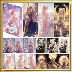 Sailor Moon Card Anime Loveliness Figure Collection Cards Beautiful Girl Crystal MoonCard Children's Toy Birthday Gifts