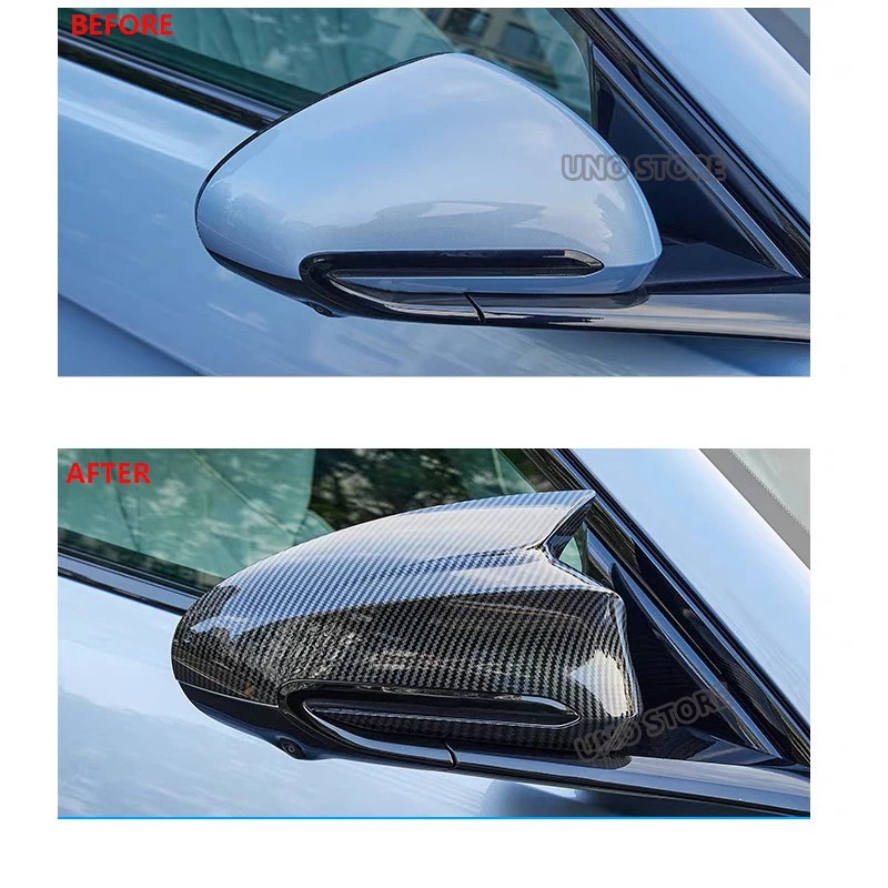 2pcs For BYD Seal Atto 4 2022 2023 2024  Car Rear View Rearview Side Glass Mirror Cover Trim Frame Side Mirror Caps Accessories