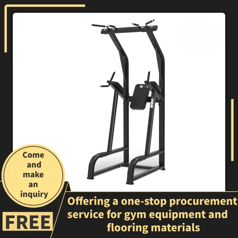 Steel Chin-Up Station with Pull-Up Bar Dip Stand Squat Rack Vertical Knees-Up/Dip Workout Equipment