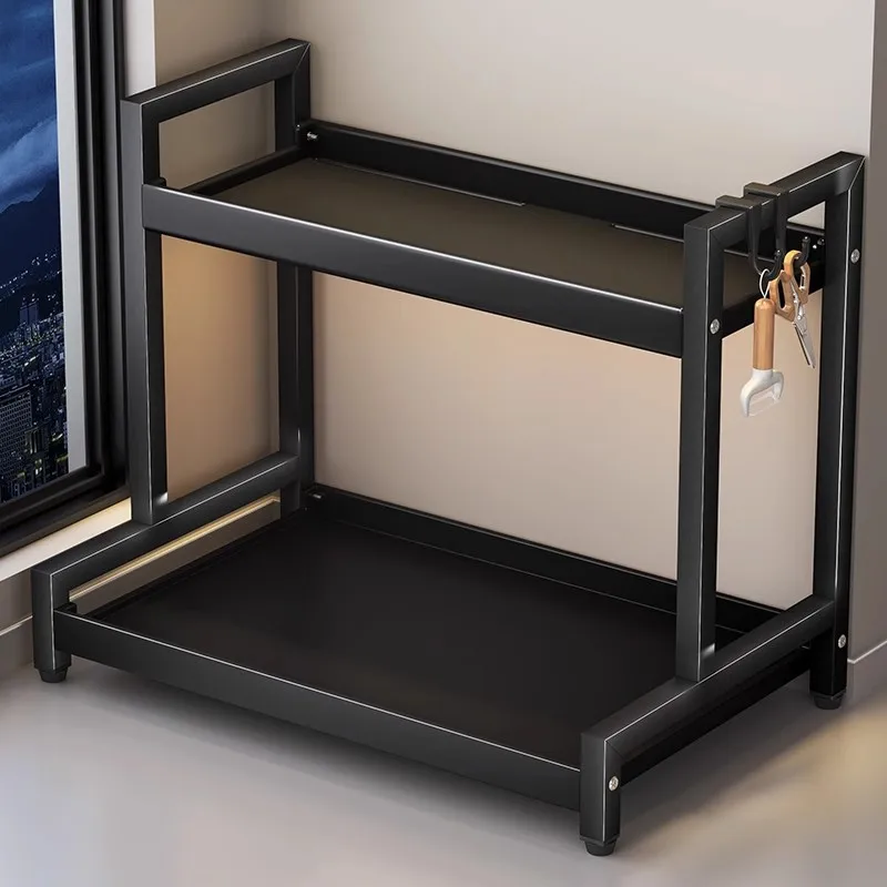 

Multifunctional Kitchen Spice Rack Carbon Steel Storage Stand for Condiments Knives Chopsticks Organizer