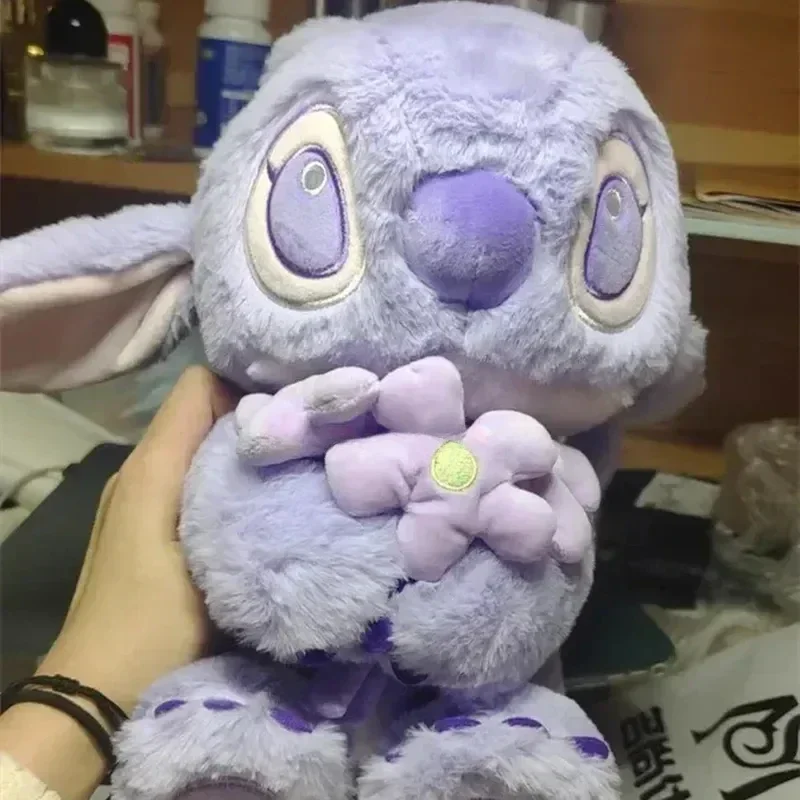 Disney 30cm Lilo & Stitch peluche poupée dessin animé point et ange jeter oreiller chambre décorer accompagner enfants jouet saint valentin cadeau