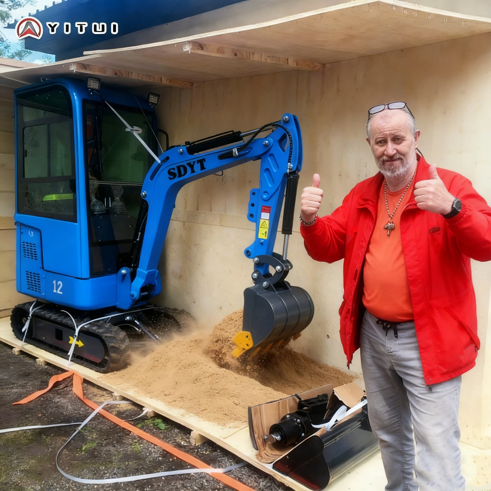 

High-Efficiency Mini Excavator Euro 5 Kubota Engine Hydraulic Digger With Adjustable Boom For Narrow Spaces Customized