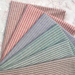 Random Little Cloth DIY Japan Group Yarn-dyed Fabric,for Sewing Handmade Patchwork Quilting ,grid Stripe 50*70cm Suede Fabric