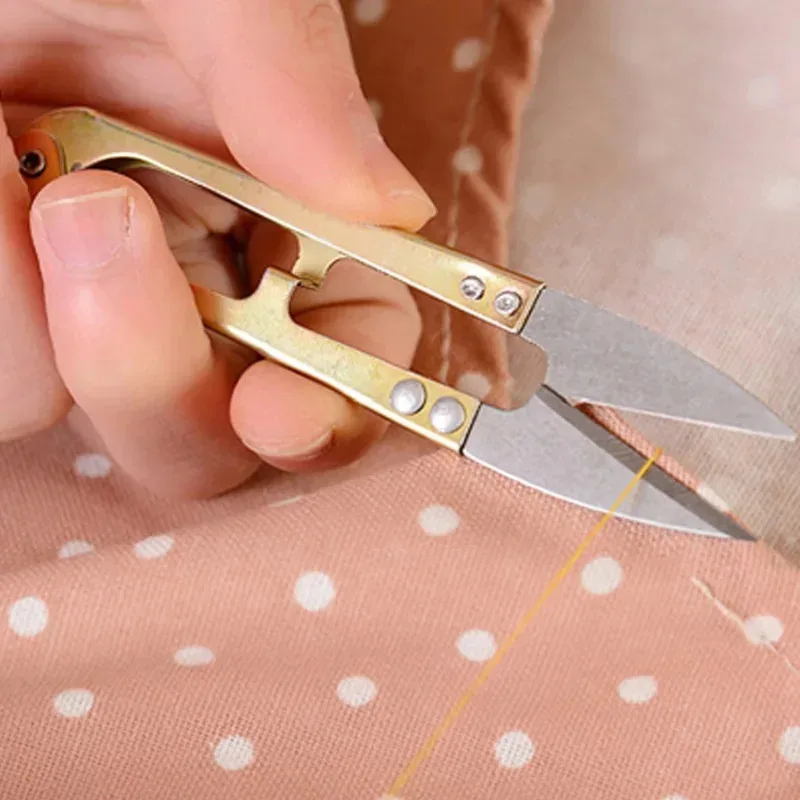 1-4 Stück U-förmige Nähscheren Fadenschneider für Garn, Stoff, Handarbeit, Nähscheren, DIY-Nähzubehör