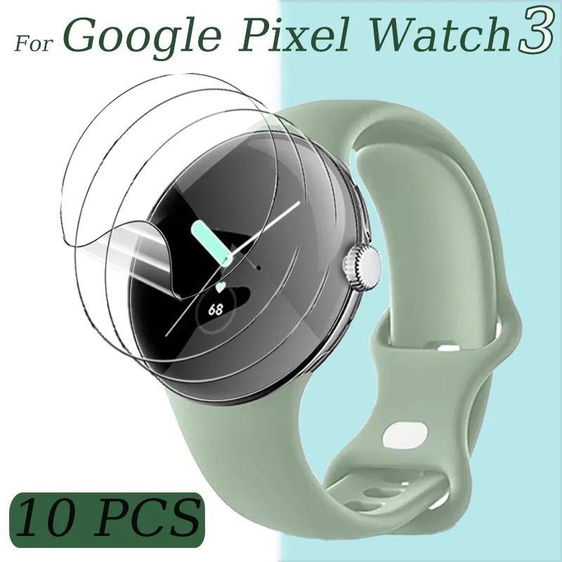 1-10PCS Soft Screen Protector For Google Pixel Watch 3 Anti-Scratch Soft TPU Hydrogel Film For Pixel Watch 3 Not Tempered Glass