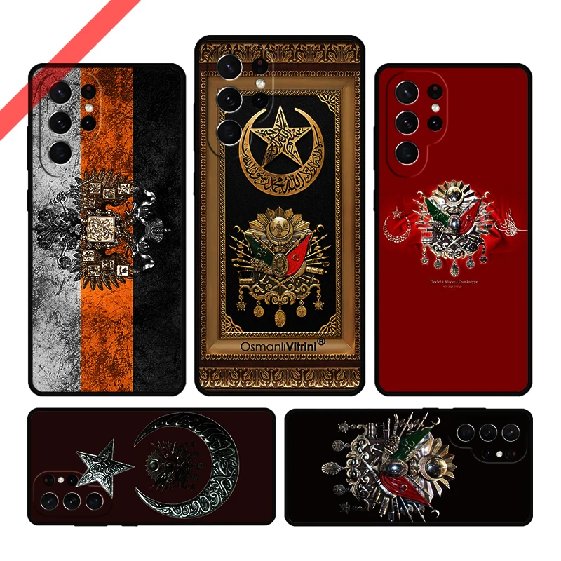 

Ottoman Empire Coat Of Arms Phone Case For Samsung Galaxy S20 FE S21 S10 S23 Plus S24 S22 Ultra Coque Note20 Note10 S9 S8 Cover