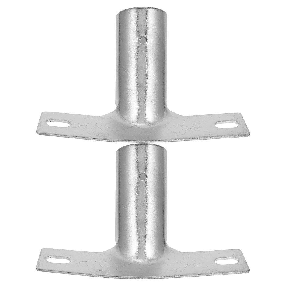 2Pcs Floor Brush Accessories Broom Handle Bracket Metal Threaded Tips Replacement Mop Connector Cleaning Tool Adapter