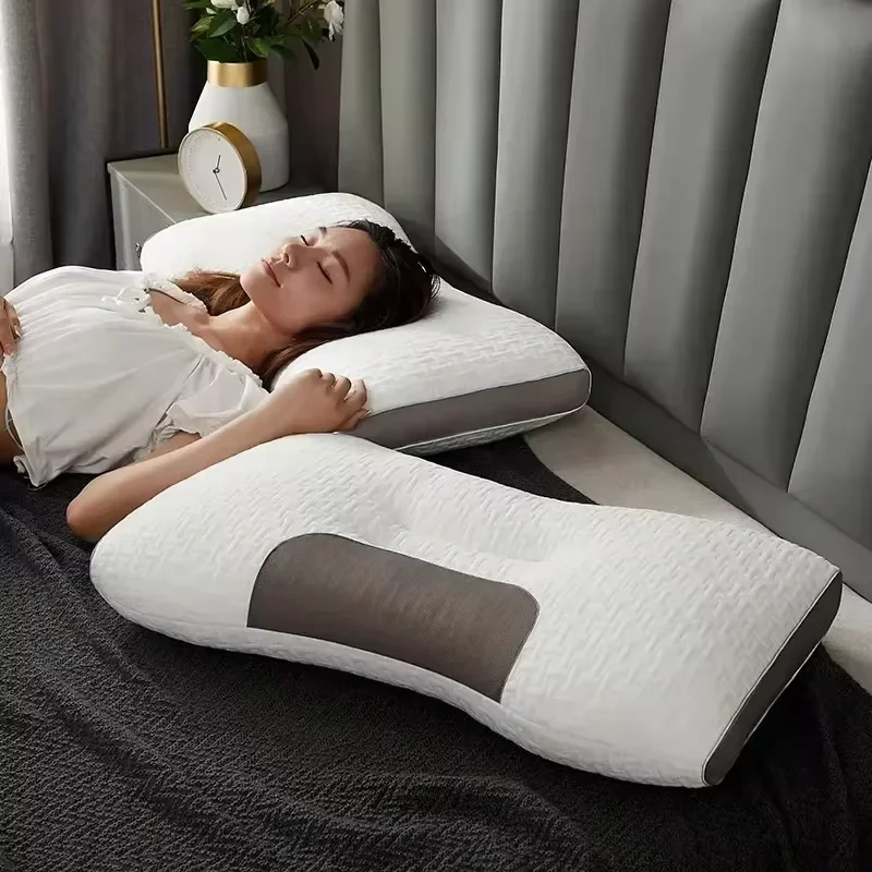 Upgraded Model Pillow For Sleeping 3D Neck Pillow Star Hotel Cervical Pillow Massage SPA Single Fiber Core Cervical Sleeping