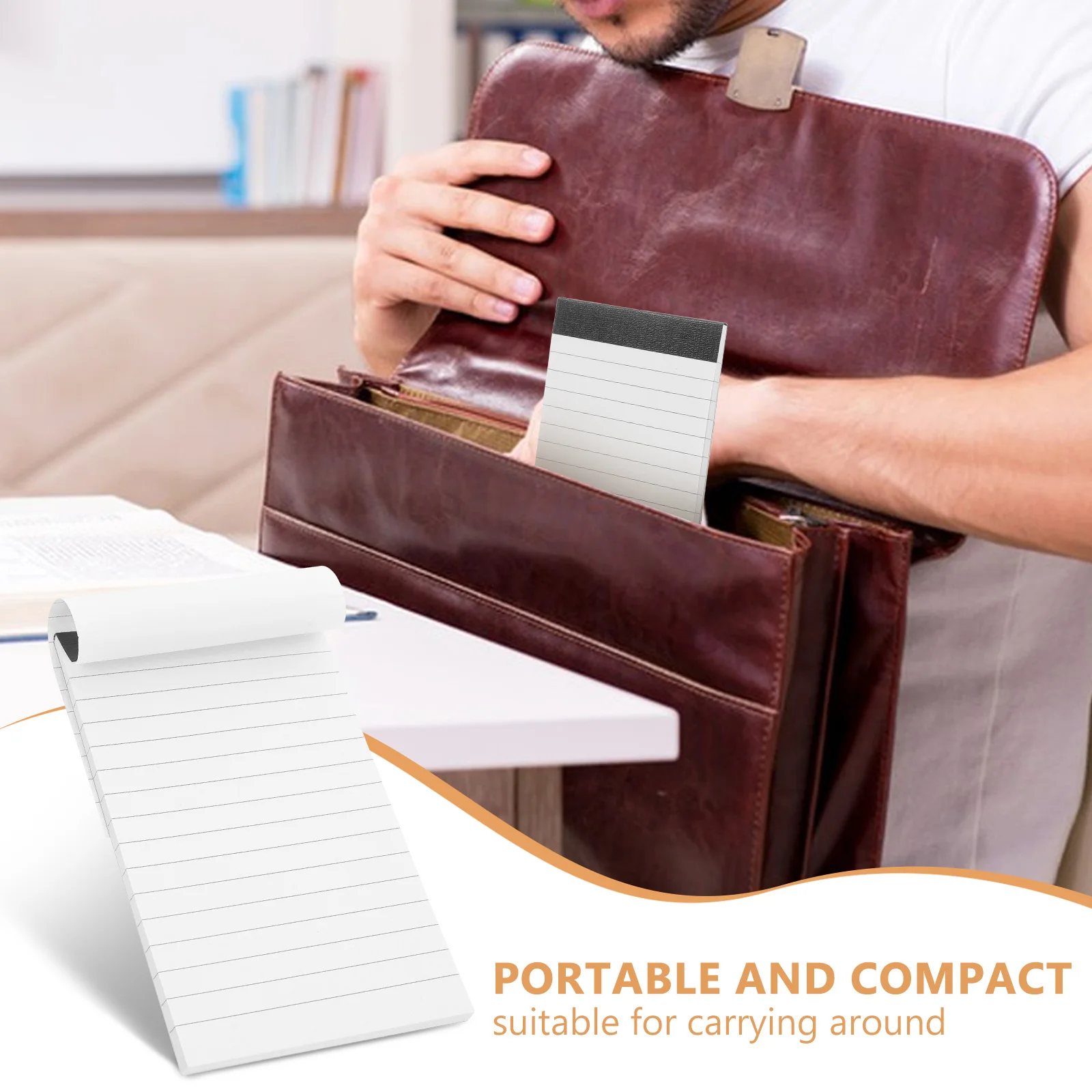 5pcs Notepad Colored Legal Pads Lined Memo Pads Tear Off Ruled Writing Tablet For Office School Work Travel Journal Pocket