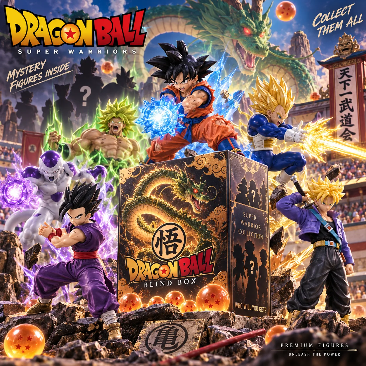 Dragon Ball Z Anime Figure Mystery Blind Box Random Style Collectible Model Keychain Badge Sticker Acrylic Stand Desktop Decor