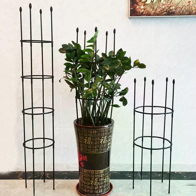 Stackable Vertical Garden Trellis, Rustproof Climbing Plant Support Frame & Tomato Cage for Indoor Flowers & Peas
