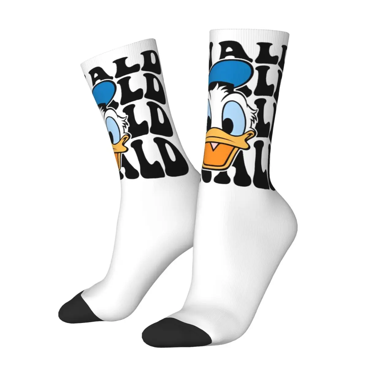 Disney Donald Duck Socks for Men Women Cotton Fashion Socks Novelty Accessories Middle Tube Crew Socks Birthday Present