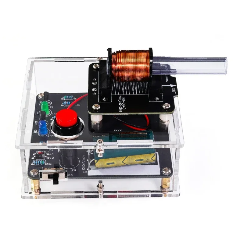 

High voltage electromagnetic gun DIY kit Long-range artillery shell Boost circuit board production Parts Scientific experiment