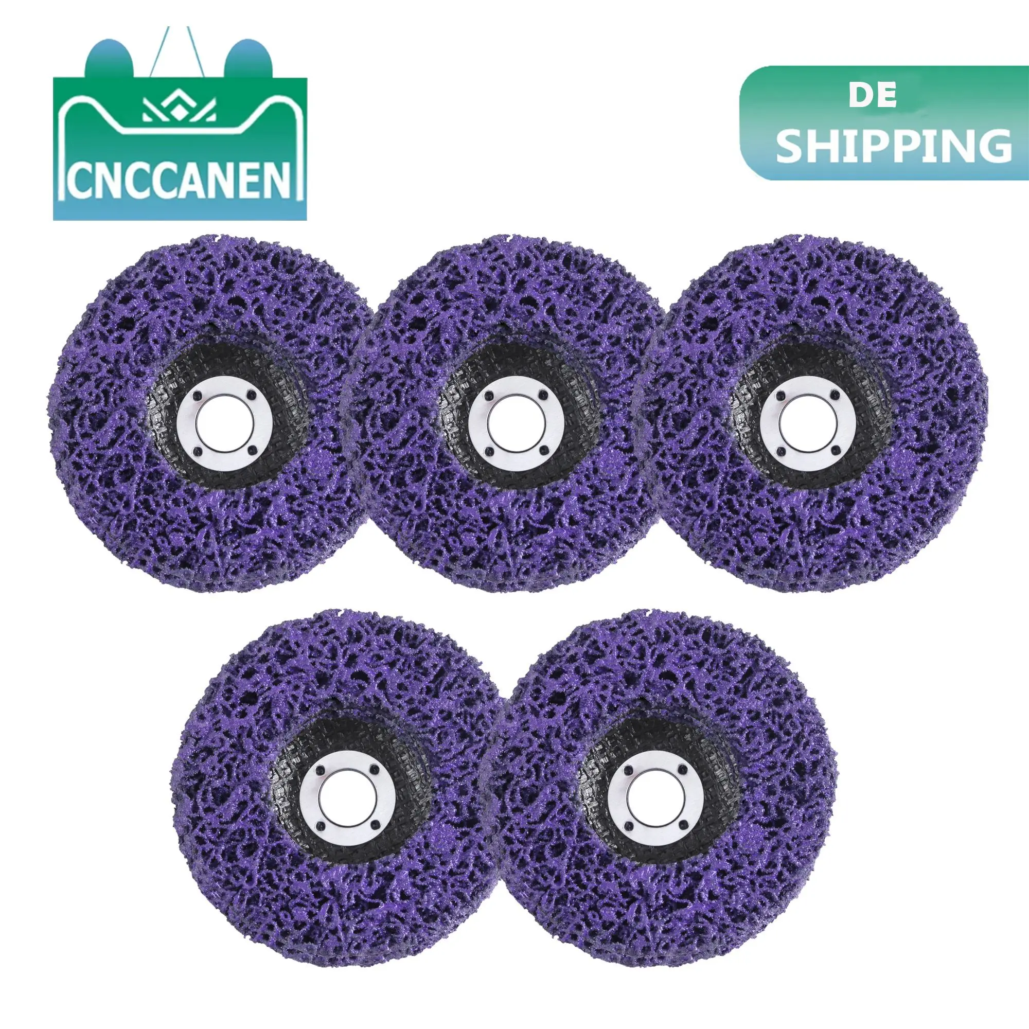 5PCS 125 mm Abrasive Wheel Grinder Strip Disc Sanding Discs Nylon Fabric Clean Strip Disc Remove Paint for Angle Grinder