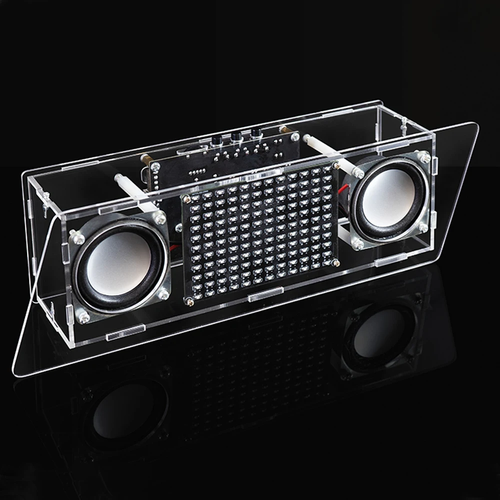 DIY Bluetooth Speaker Electronic Kit with Music Spectrum Rhythm Light Circuit Board Make USB 5V