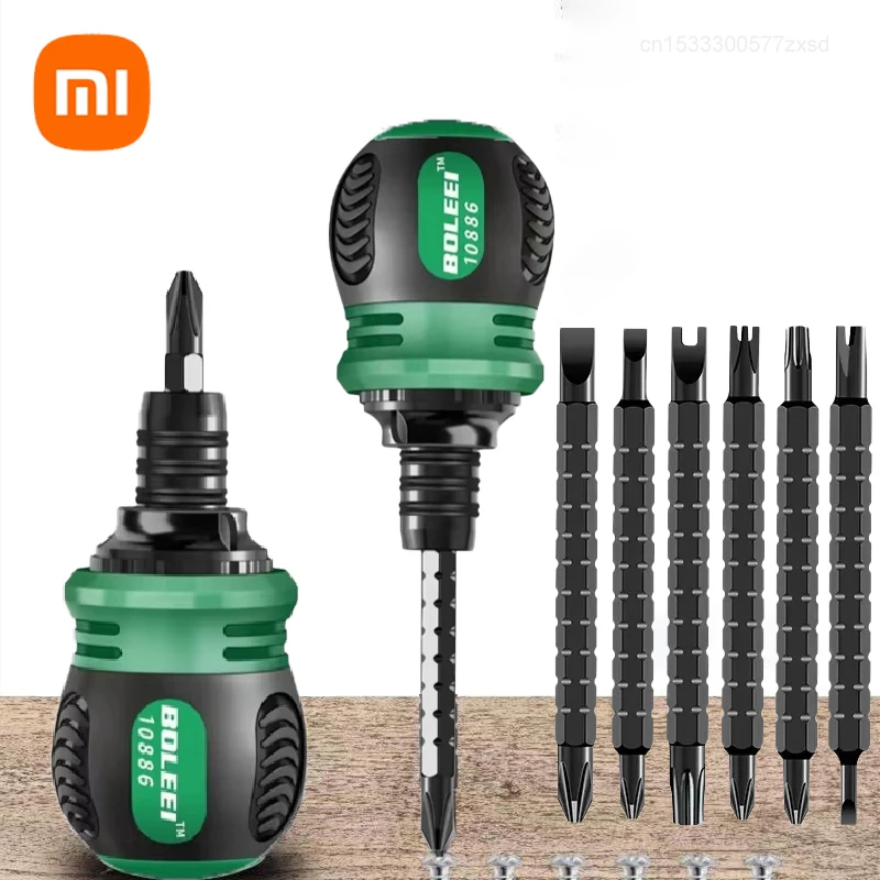 مجموعة مفكات براغي بسقاطة عالية الجودة من Xiaomi، متعددة الوظائف وقابلة للتعديل، على شكل صليب داخلي مثلثي، مفك براغي محمول