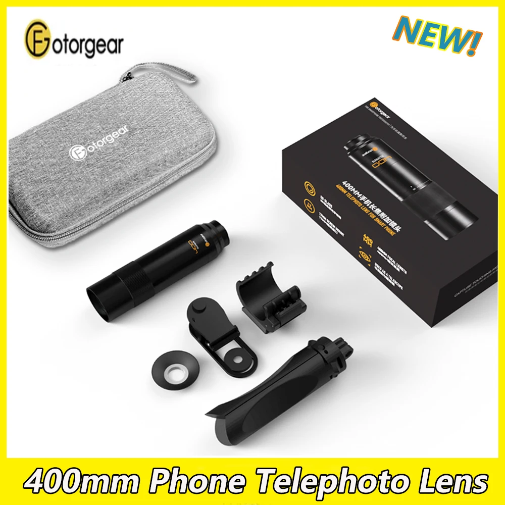 

Fotorgear 400mm Phone Telephoto Lenses Professional Photography for Smartphones Cell Phones