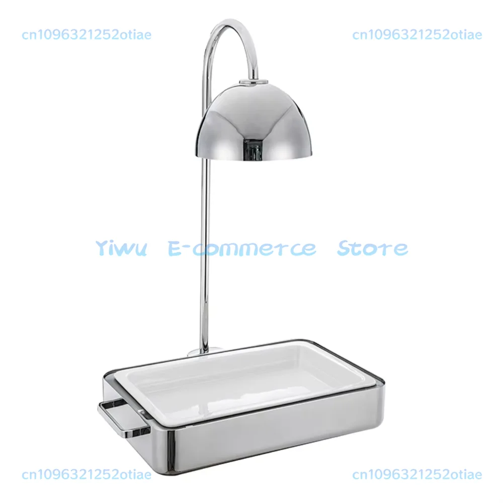 

Kitchen Catering Commercial Stainless Steel Hot Pot with Heating Light Food Insulation Furnace Hot Pot Buffet