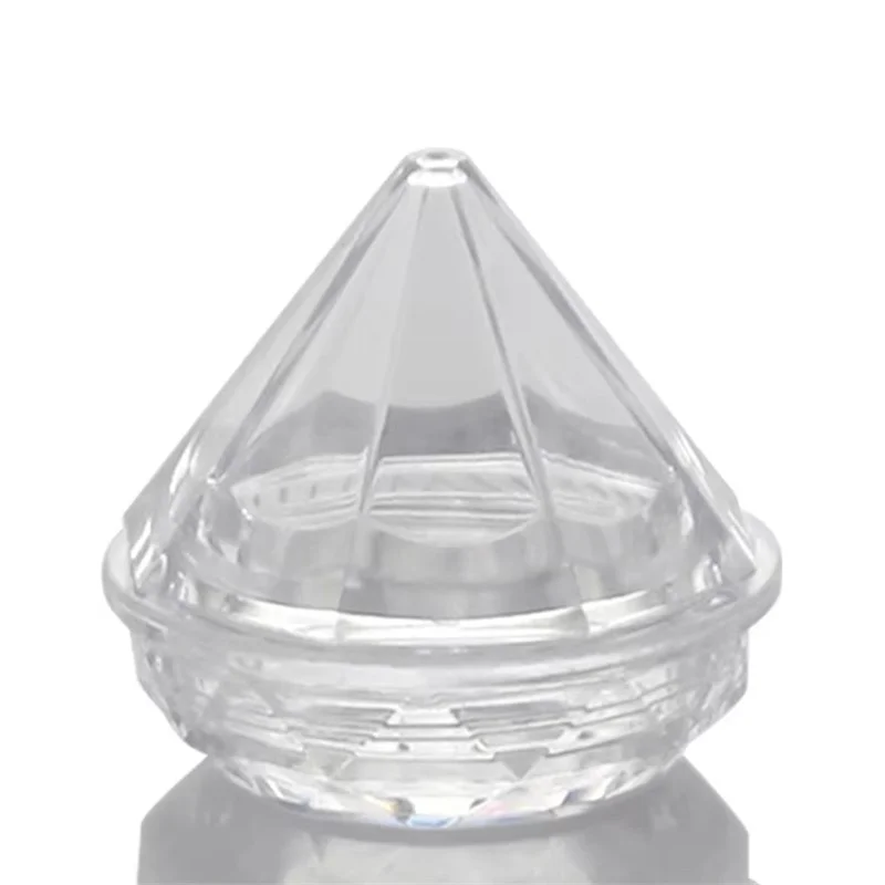 100pcs/lot 5g Clear Diamond Empty Acrylic Container Makeup Bottle for Cosmetic Cream Jewelry Empty Jar Pot Eyeshadow
