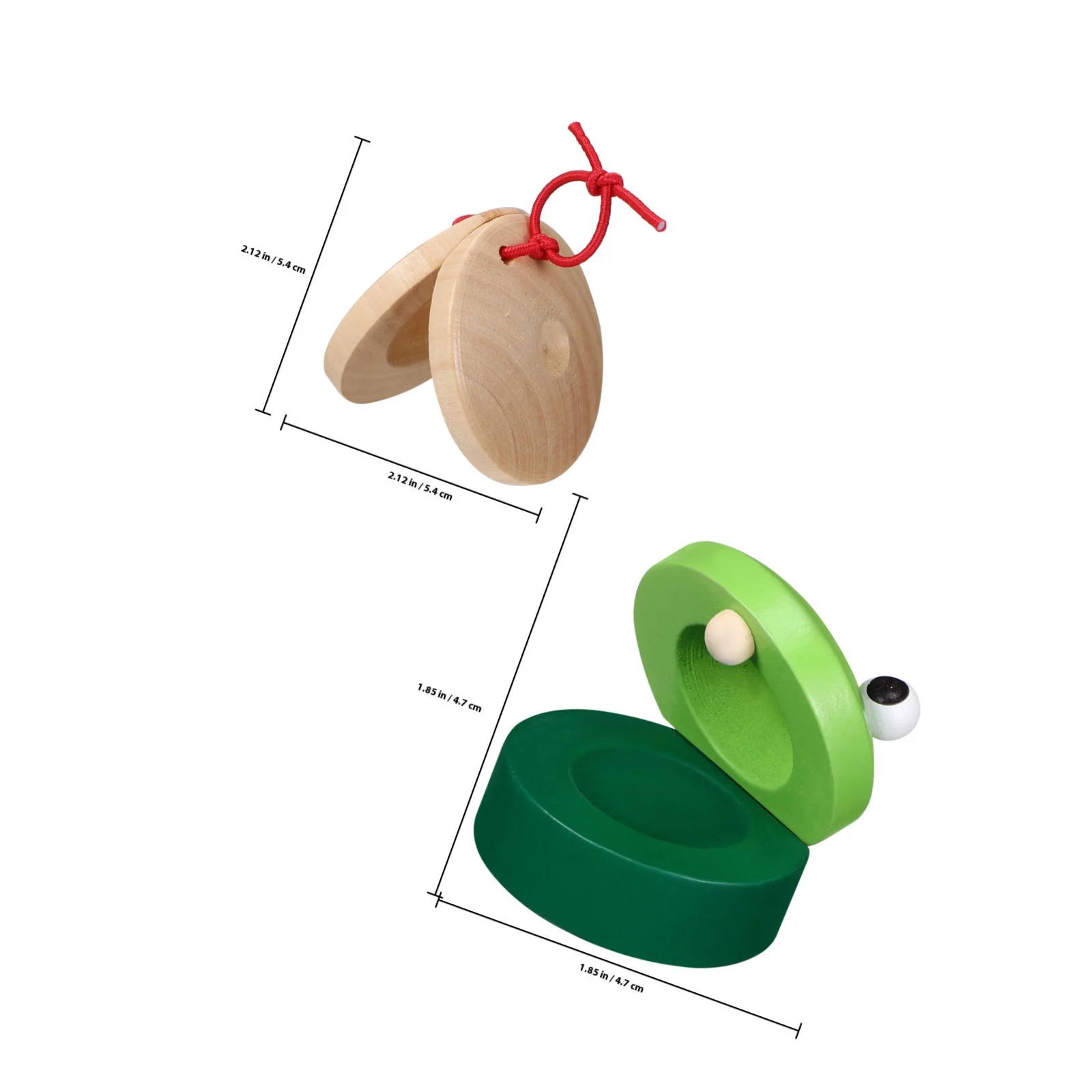 10 Stuks Kleurrijke Cartoon Castagnetten Houten Vinger Castagnet voor Kinderen Hand Oog Coördinatie Muziekinstrument Beginner Praktijk